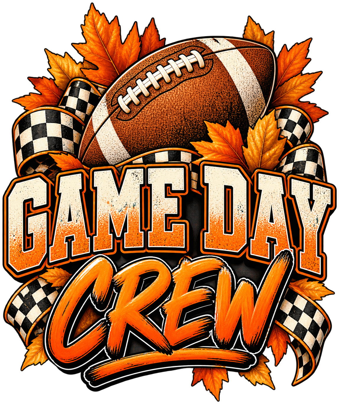 Game Day Crew Football DTF Transfer artwork