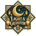 Light & Gratitude Islamic Inspired DTF Transfer artwork
