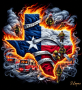 Prayers for Texas Panhandle Firefighters DTF Transfer